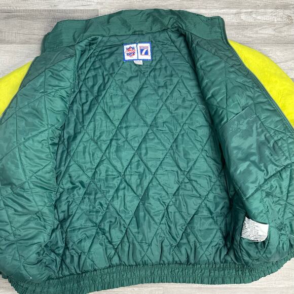 Vintage Green Bay Packers Puffer Jacket Game Day Logo 7 Size XL - Picture 9 of 11